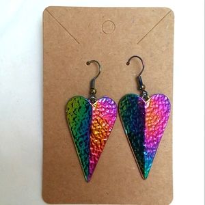 🩷❤️Valentine Rainbow Heart Earrings